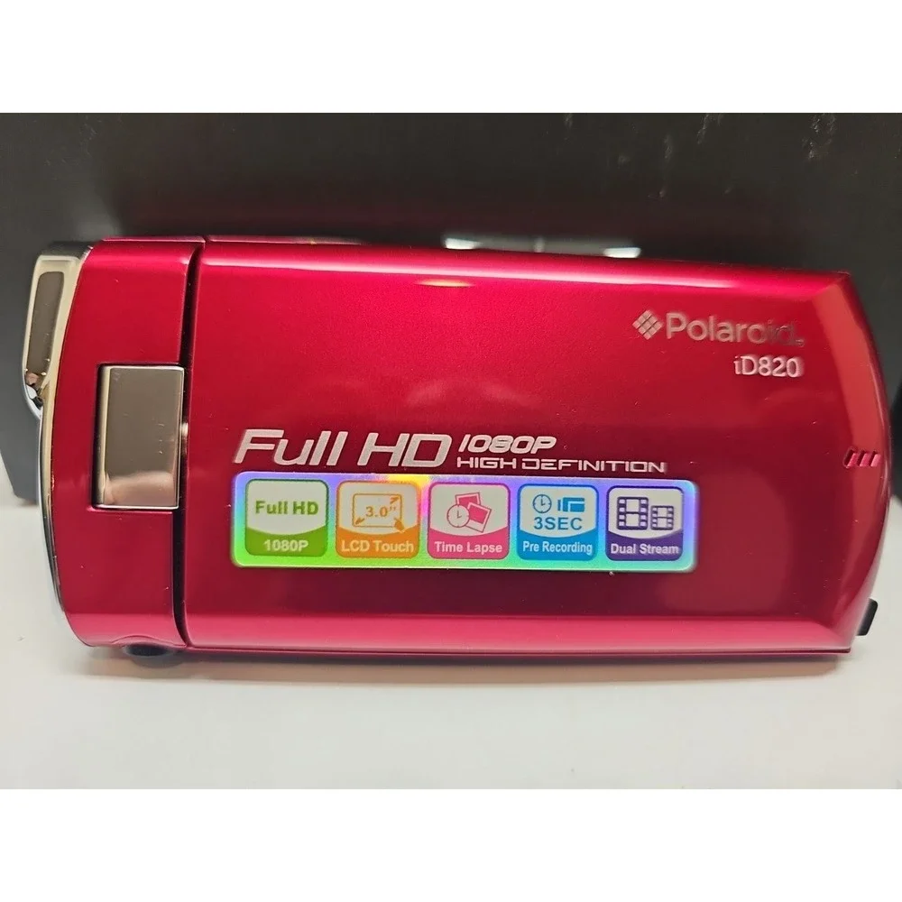 Polaroid id820 red